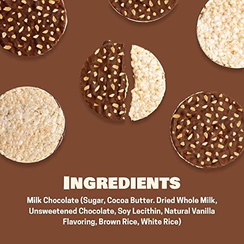 LIEBERS LIEBERS Thin Chocolate Rice Cakes, Kosher Certified Dairy and Dairy Free Options, Gluten Free Snack (Brittle Topped Dark Chocolate)