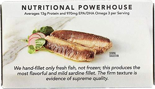 Wild Planet Wild Planet Wild Sardines in Water, Sea Salt, Skinless & Boneless, Tinned Fish, Sustainably Caught, Non-GMO, Kosher, Gluten Free, Keto and Paleo, 4.25 Ounce (Pack of 12)