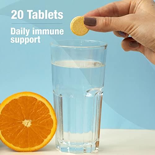 ORZAX ORZAX Vitamin D3 2000 IU Softgels and Vitamin C Effervescent 20 Tablets, Bundle