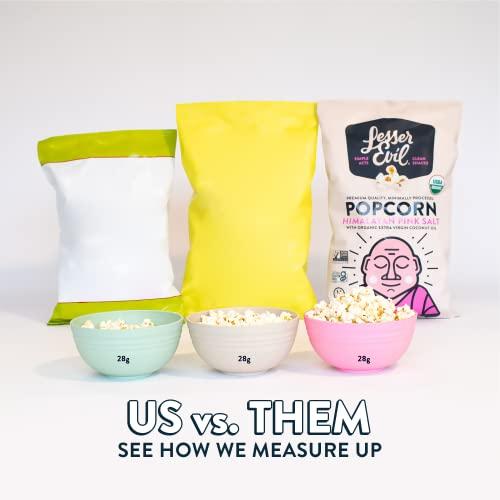 Lesserevil LesserEvil No Cheese Cheesiness Organic Popcorn, Premium Quality, Minimally Processed, No Vegetable Oil, 4.6 Oz, Pack of 3.