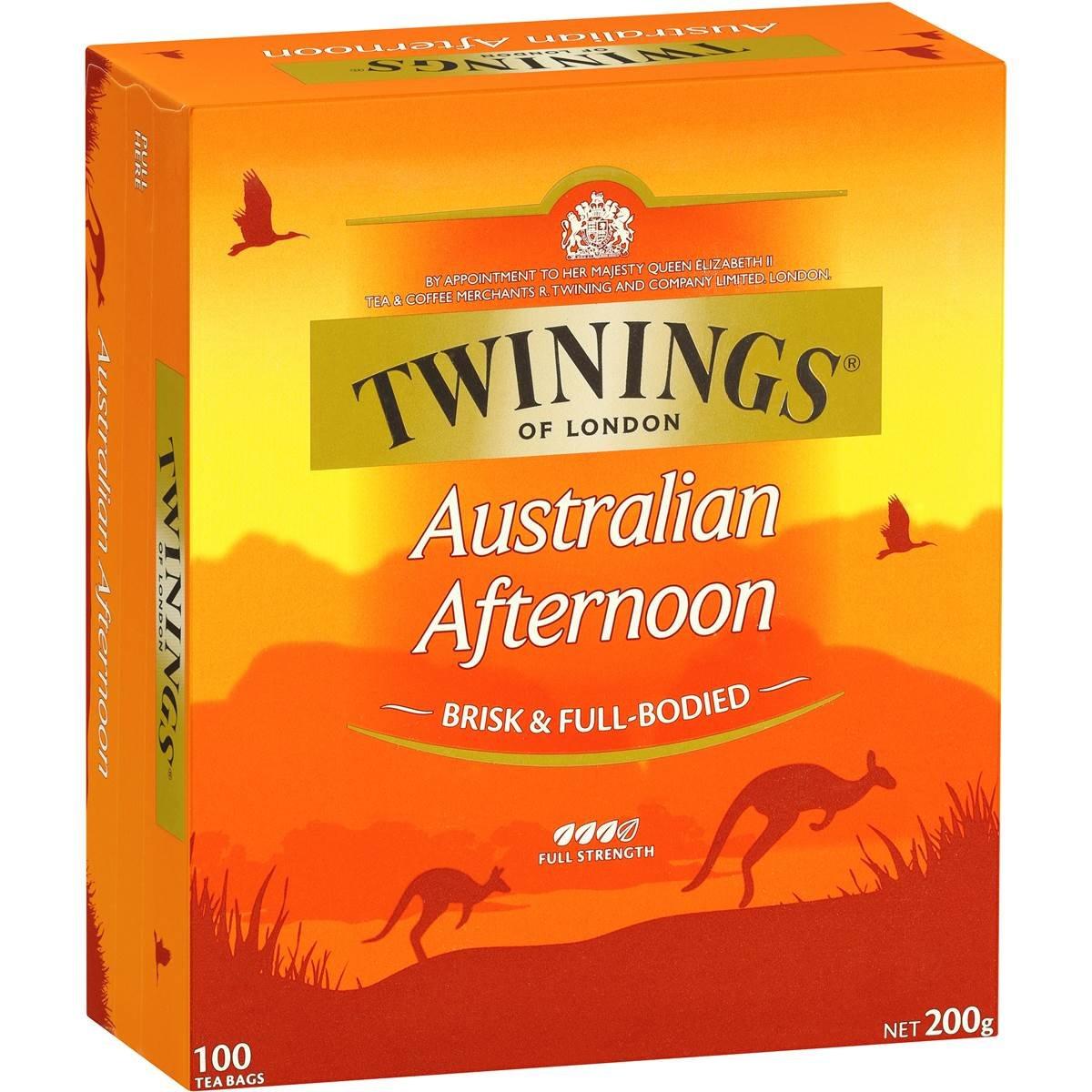 Twinings Twinings of London Australian Afternoon Tea - 100 Tea Bags - Full Bodied Black Tea Designed for Australia
