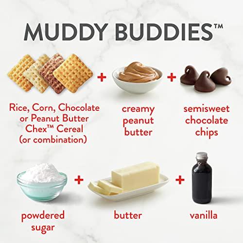 General Mills General Mills Peanut Butter Chex Cereal, Gluten Free Breakfast Cereal, Made with Whole Grain, 12.2 OZ (Pack of 4)