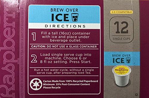 HEB Raspberry Iced Tea Single Serve Compatible with Keurig K-Cup Brewers - 12 count