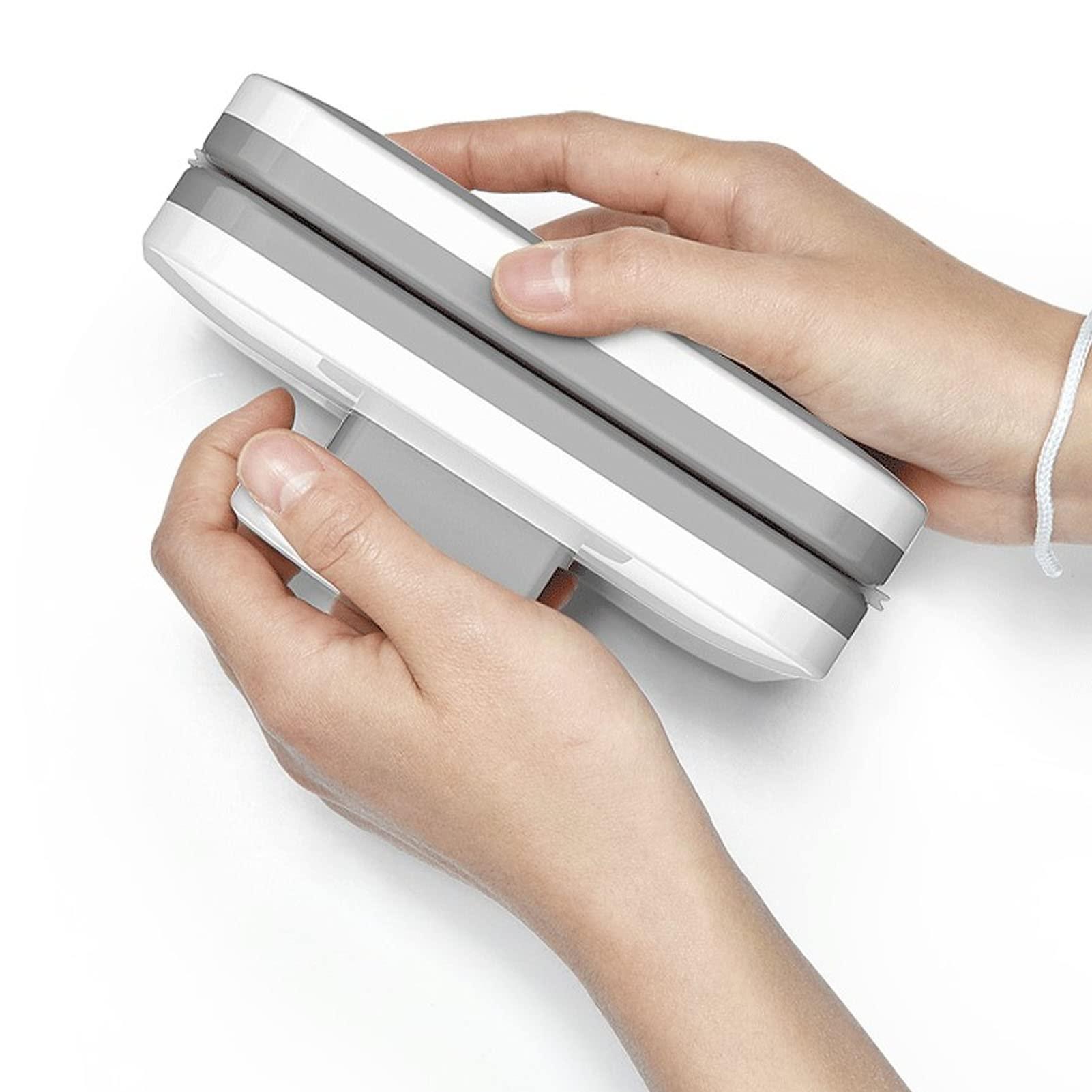 Ddewing Double Sided Magnetic Window Cleaner Double Sided High Rise Household Magnetic Window Cleaner Wiper Glass Washing Cleaning Tool Brush,Grey