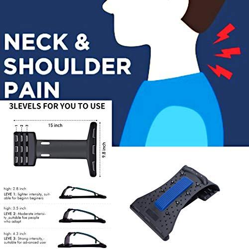 Lish Factory Neck Shoulder Massage Relaxer Neck Pillow Magic Back Massager Device Neck Support Blue