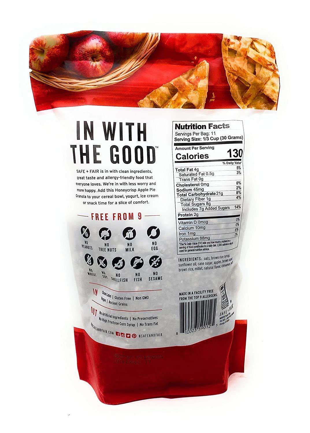 The Safe + Fair Food Company The Safe + Fair Food Company Honey Crisp Apple Pie Granola Cereal ~ 12 oz (w k)