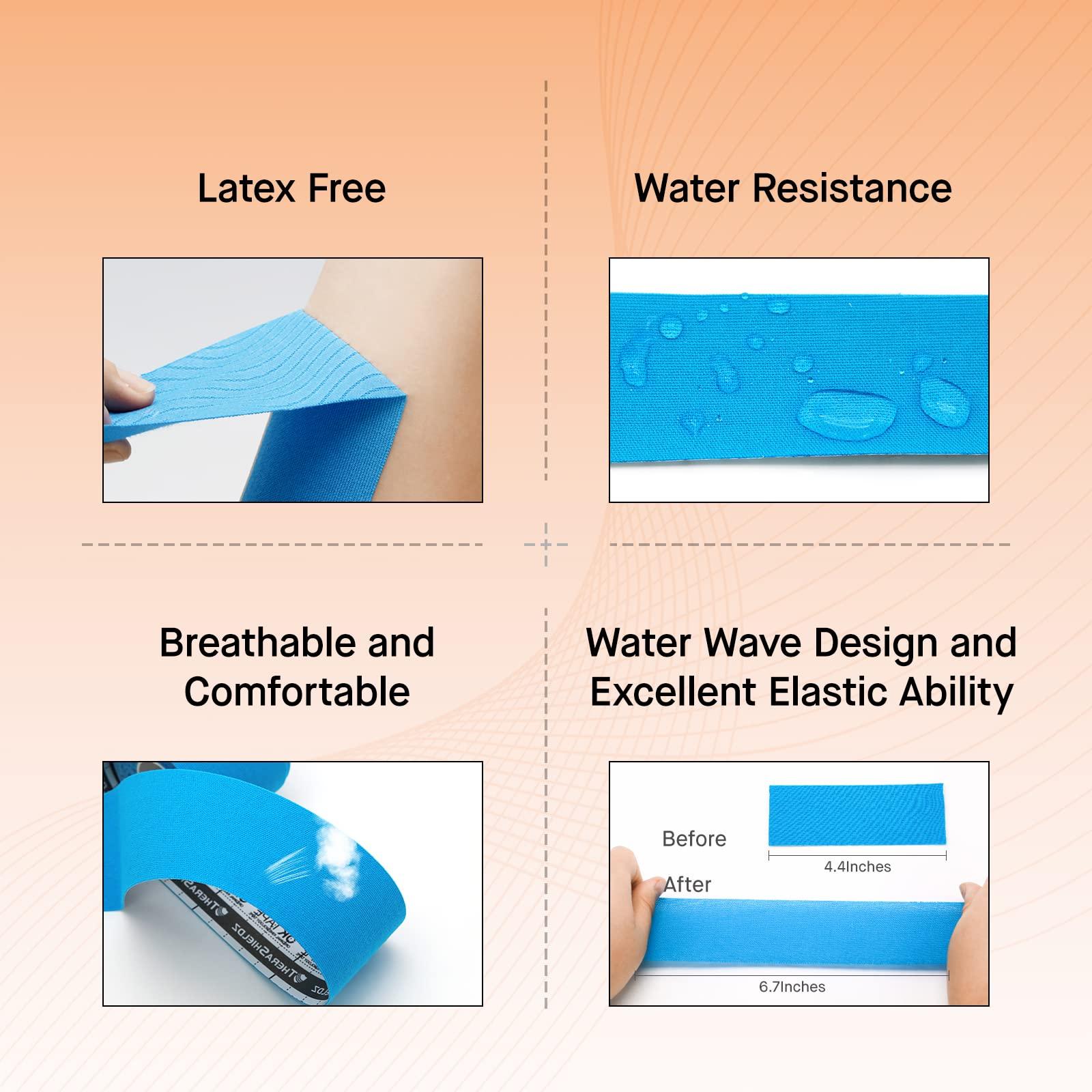 OK TAPE OK TAPE Kinesiology Tape, Basic Original Cotton Elastic Athletic Tape for Support and Recovery, Sports Tape Therapeutic Pain Relief, 2in16.4ft Uncut Roll - Pink