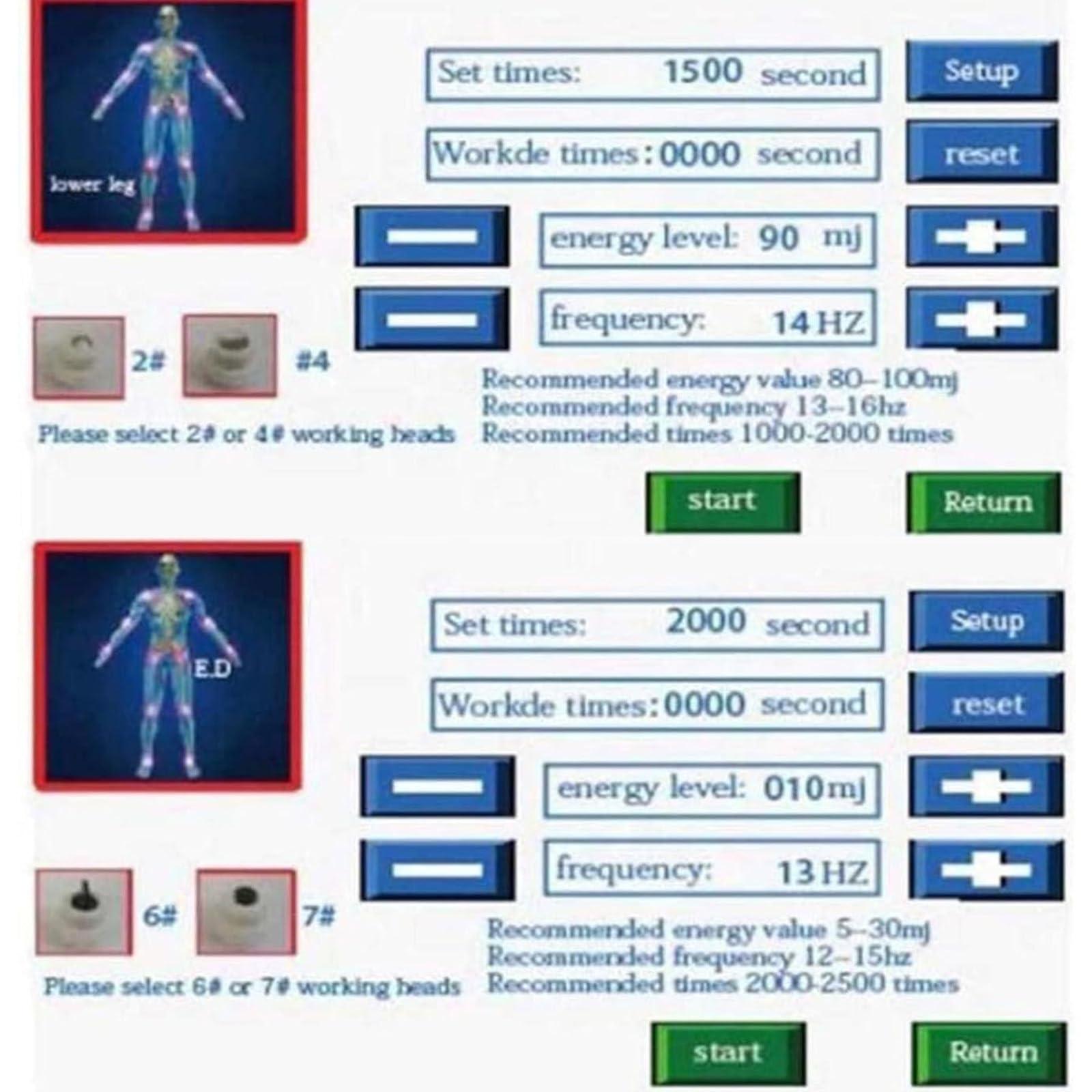 HENGCMM HENGCMM ED Shockwave Therapy Machine, ESWT Shockwave Therapy Machine Multifunctional Extracorporeal Shockwave Therapy Device for Pain Relief Feet Muscle Relaxed