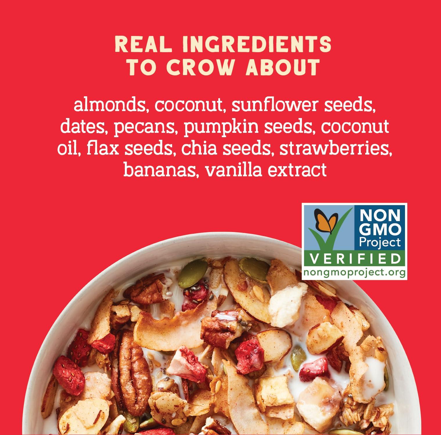 Seven Sundays Seven Sundays Nut Granola Cereal, Rise & Shine Strawberry Banana Nut, 20 Oz (Pack of 3), Grain & Gluten Free, 5g Protein, 5g Net Carbs, Keto Friendly