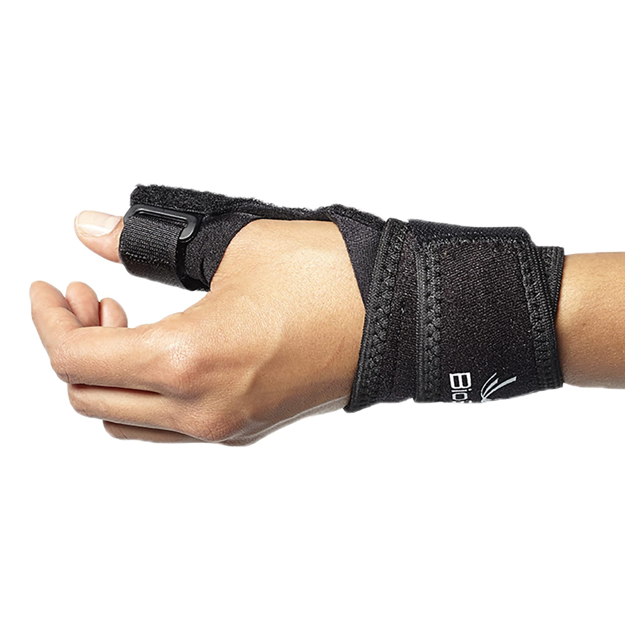 BIOSKIN BIOSKIN™ Thumb Stabilizer Brace - Lightweight, Hypoallergenic Support for Thumb Sprains, De Quervains, Arthritis, and Bursitis Pain - Thumb Spica (Large-XXLarge)
