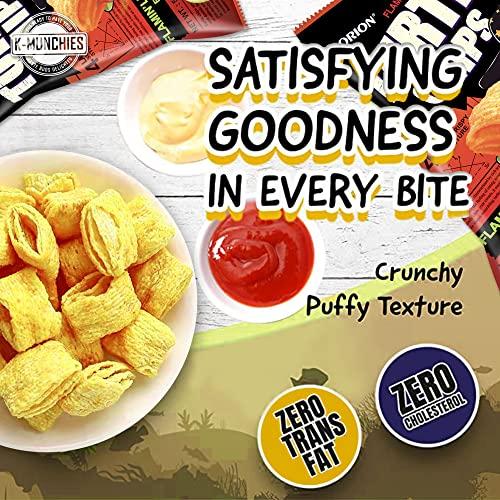 K-Munchies K-Munchies Orion Turtle Chips – Large 3 x 160-gram Flamin' Lime Flavor Korean Chips – Big Bag, Party Size Tasty, Crispy Korean Corn Snacks - Bite-Sized, On-The-Go Korean Corn Snack for Family