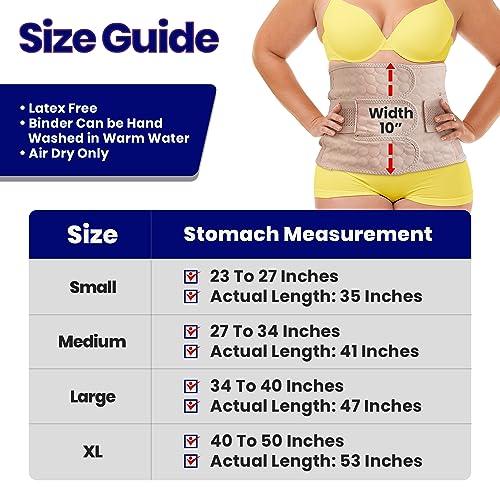 ARMSTRONG AMERIKA ARMSTRONG AMERIKA Wide Abdominal Binder Belly Wrap XXL + Postpartum Belly Band & Belly Wrap XL