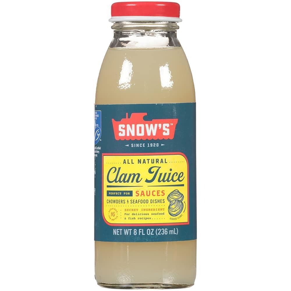 Bumble Bee Snow\'s All Natural Clam Juice, 8 Fl Oz (Pack of 2)