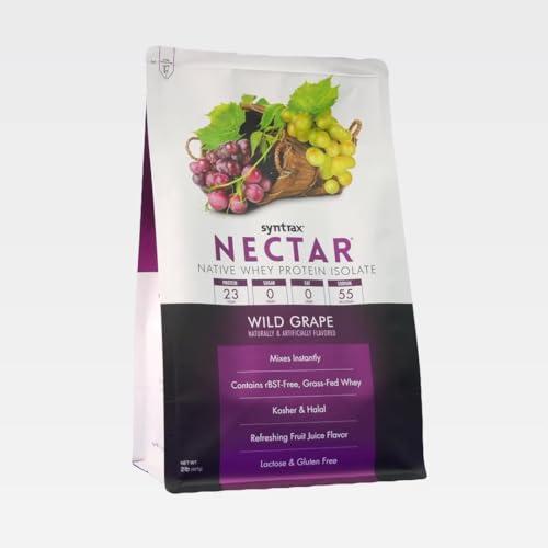 Syntrax Syntrax Nutrition Nectar, 100% Whey Isolate Protein Powder, Refreshing Fruit Juice Flavor, Wild Grape, 2 lbs