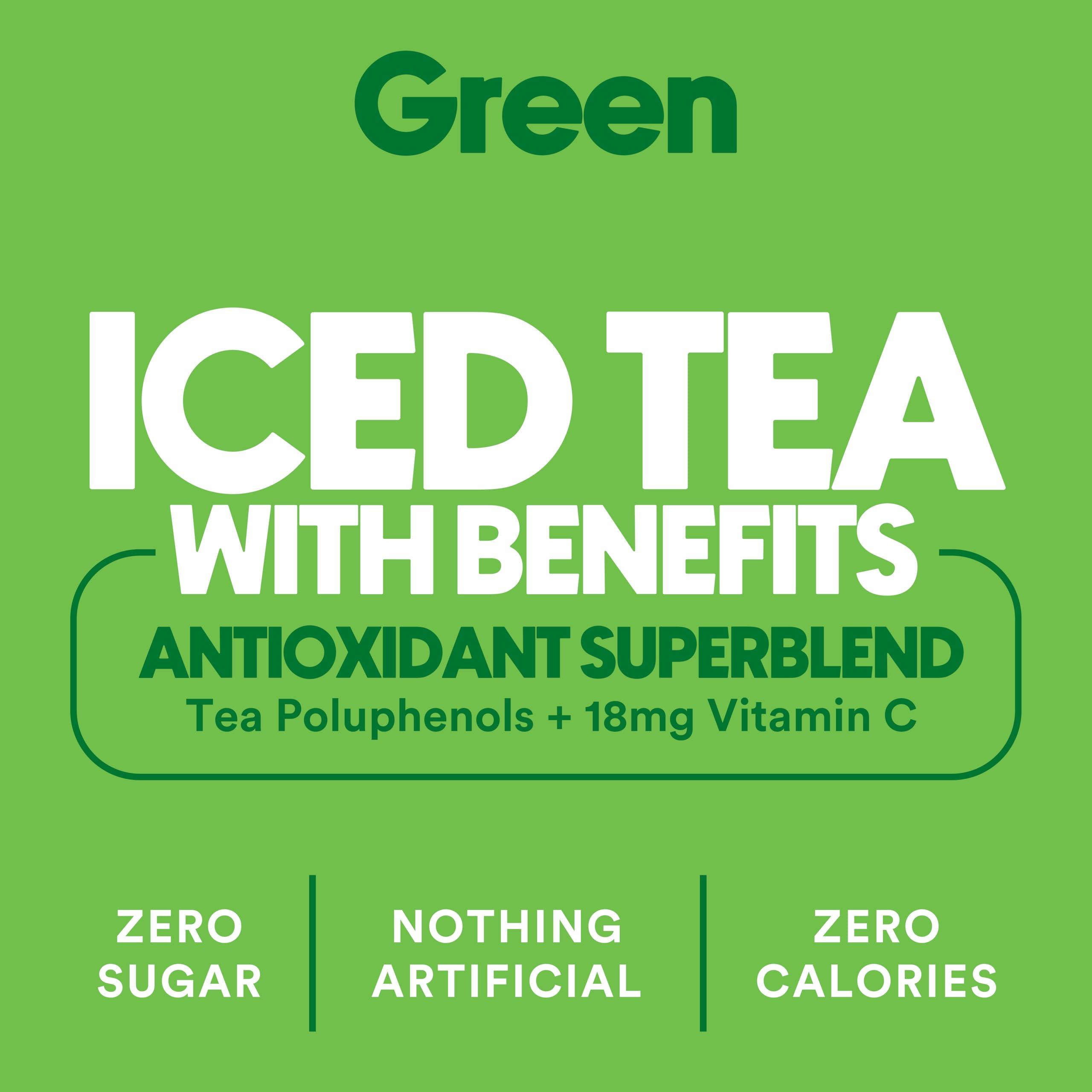 The Ryl Co Ryl Iced Tea, Green, Antioxidant Superblend, Zero Sugar, Low Carb, Zero Calorie Iced Tea, 16.0 Fl Oz (12-Pack)