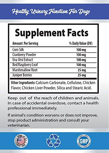 PET SUPPLEMENTS PET SUPPLEMENTS Dog Urinary Health Support - Urinary Tract Support - for Dogs - Advanced Complex - CHEWABLE - Cranberry for Dogs UTI - 3 Bottle (270 Chews)
