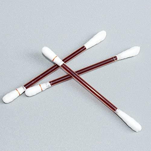 QWKIT 100pcs Disposable Iodine Swab Cotton Swab Medical Iodine Cotton Stick Clean Wounds Care for Outdoor Medical Supplies (Medical Iodine Swab)