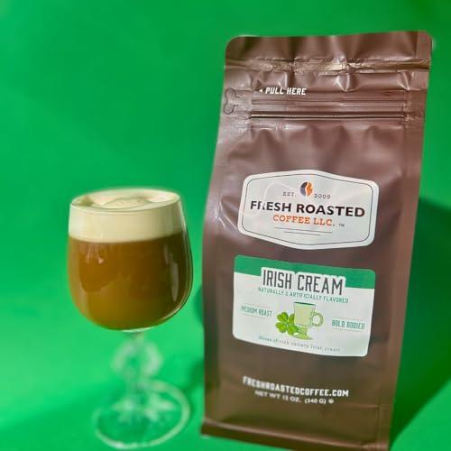 Fresh Roasted Coffee Fresh Roasted Coffee, Decaf Irish Crème Flavored Coffee, 2 lb (32 oz), Medium Roast, Kosher, Whole Bean
