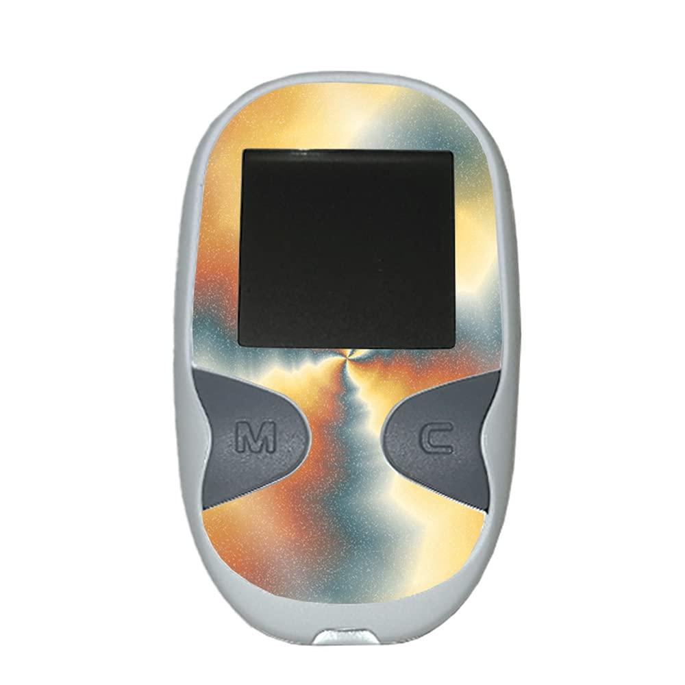 MIGHTY SKINS MightySkins Glossy Glitter Skin Compatible with Care Touch Glucose Meter - Eye of The Storm | Protective, Durable High-Gloss Glitter Finish | Easy to Apply | Made in The USA