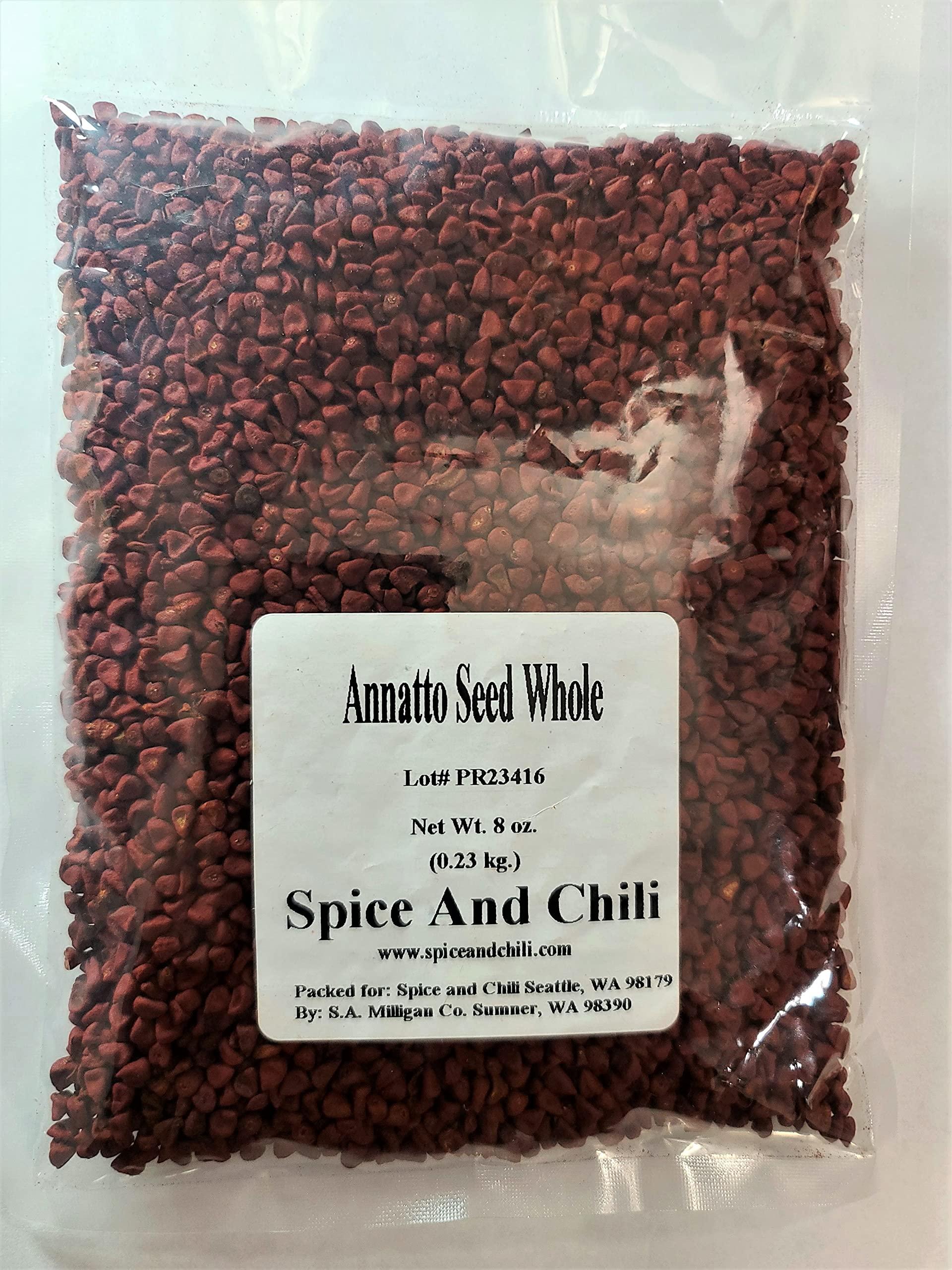 Spice and Chili Annatto Seed Whole (Semilla de Achiote), 8oz (0.23kg)
