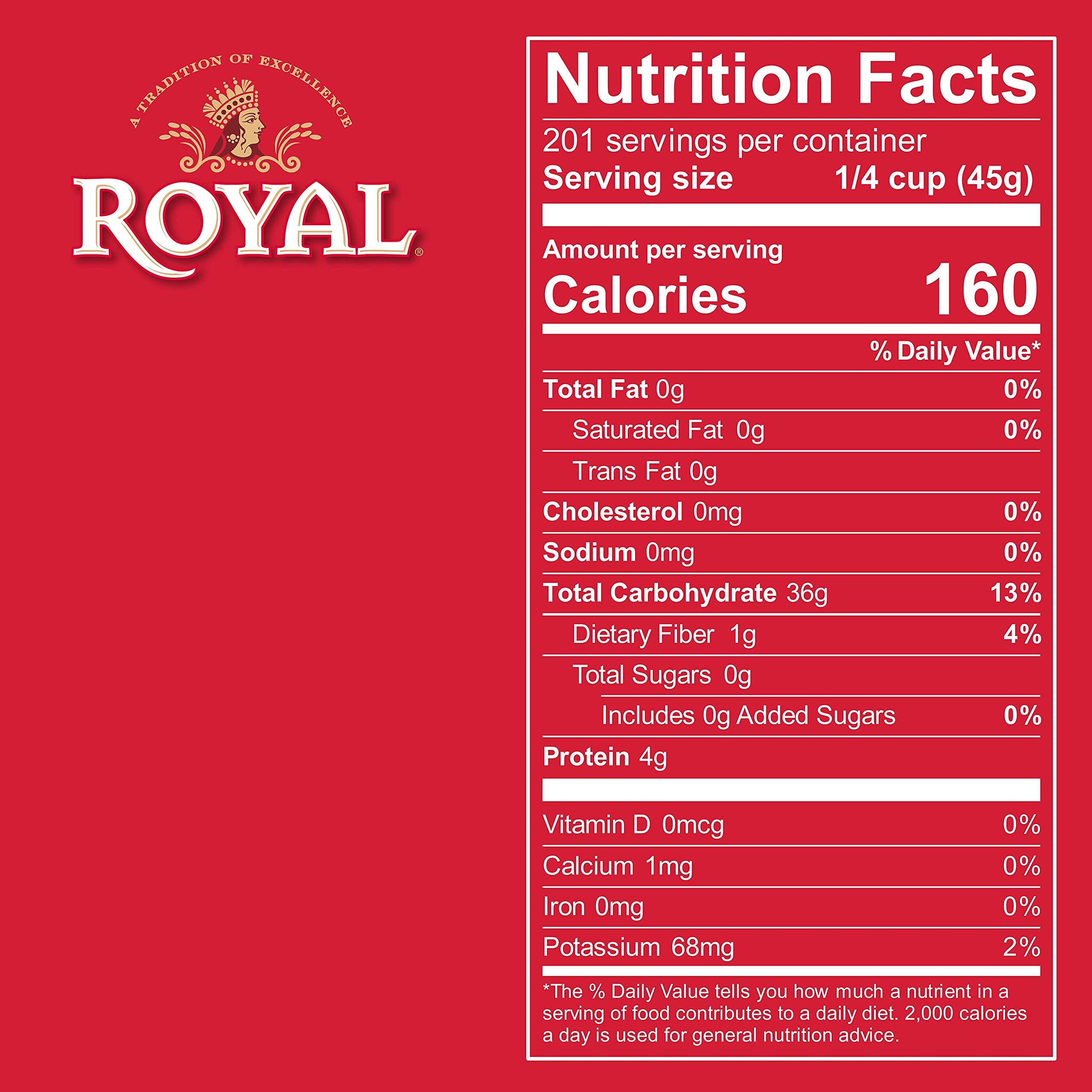 Royal Royal Chef\'s Secret Sella Basmati Rice - Authentic Extra Long Grain Parboiled Basmati White Rice - 20 lb Bag