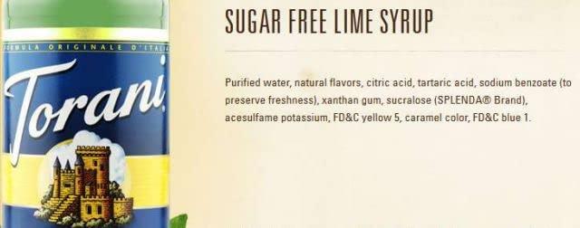 Torani Torani Sugar Free Lime Syrup, 750 ml