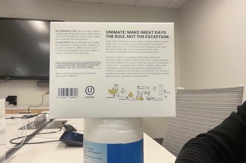 Unicity UNICITY UNIMATE LEMON GINGER STICK PACKS - Great Tasting - Ultra Concentrated Yerba Mate Drink Mix (30 Packets). Dietary Supplement. Healthy Alternative to Coffee and Energy Drinks (30-Day Supply)