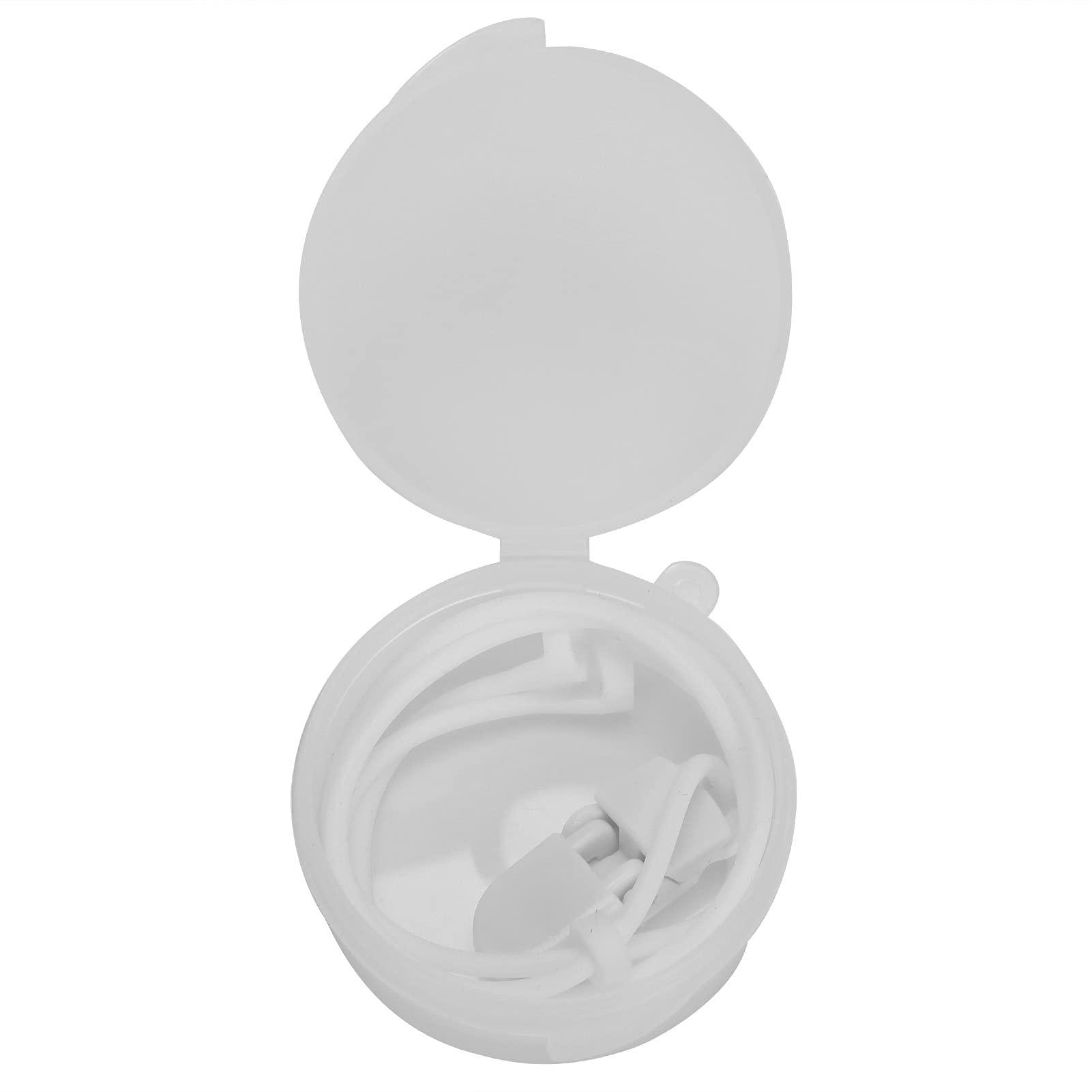 Zyyini Anti Lost Rope Plastic Practical Hearing Aid, BTE Hearing Aid Clip Rope Silicone Elastic Anti Loss Safety Lanyard for Children(White)