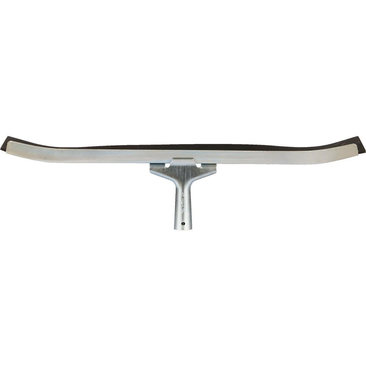 Ettore Ettore 24-Inch Curved Industrial Duty Steel Floor Squeegee, Silver, 24 In (54524)