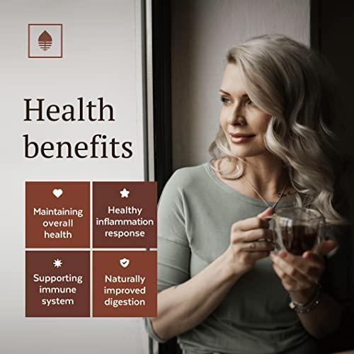 Numami Organic Chaga Mushrooms Powder - Fine Powder to Make Chaga Tea for Immune Defense and More Energy, Organic Chaga is Wild Grown and Sustainably Harvested in Europe, Certified USDA Organic, 100 servings