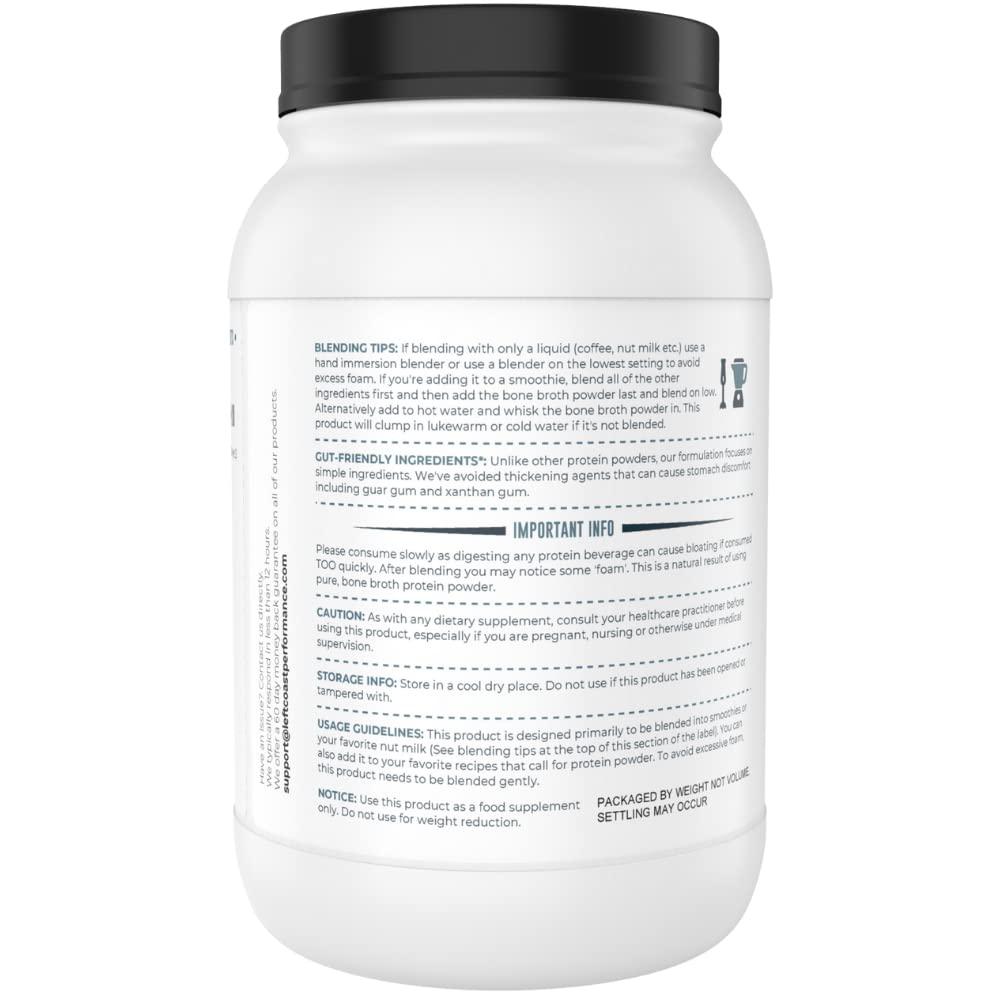 Left Coast Performance Left Coast Performance 2lb Pure Bone Broth and 2lb Vanilla Bone Broth