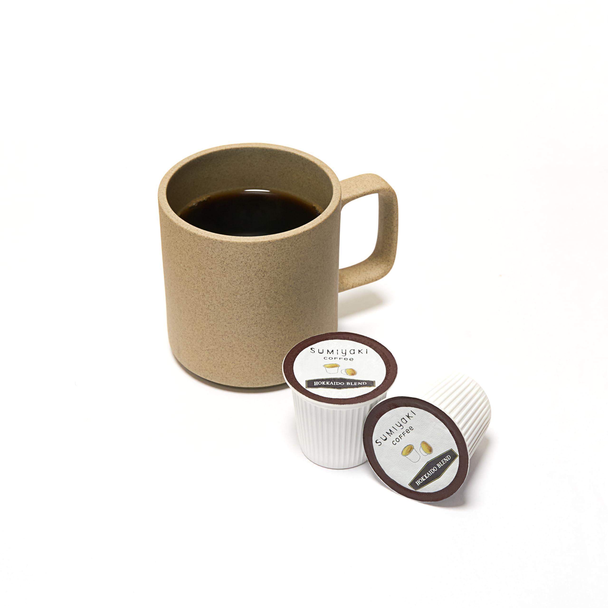 JAPANESE COFFEE CO. ROASTED WITH IN JAPAN Hokkaido Sumiyaki Blend Coffee K-Cups - Smooth & Balanced, Single Serve Pods, Compatible with Keurig Brewers, 12 Count