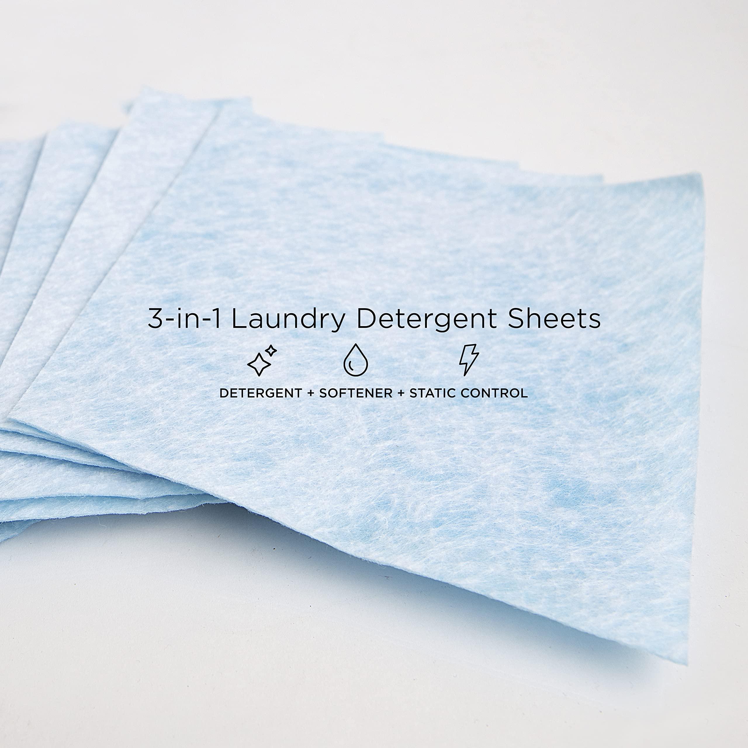 WashEZE WashEZE (10 Ct) All in One Laundry Sheets Scented - Detergent-Fabric Softener-Stain Fighter - Static Guard Soap Sheet -All in One Detergent Sheet- Travel and Dorm Friendly