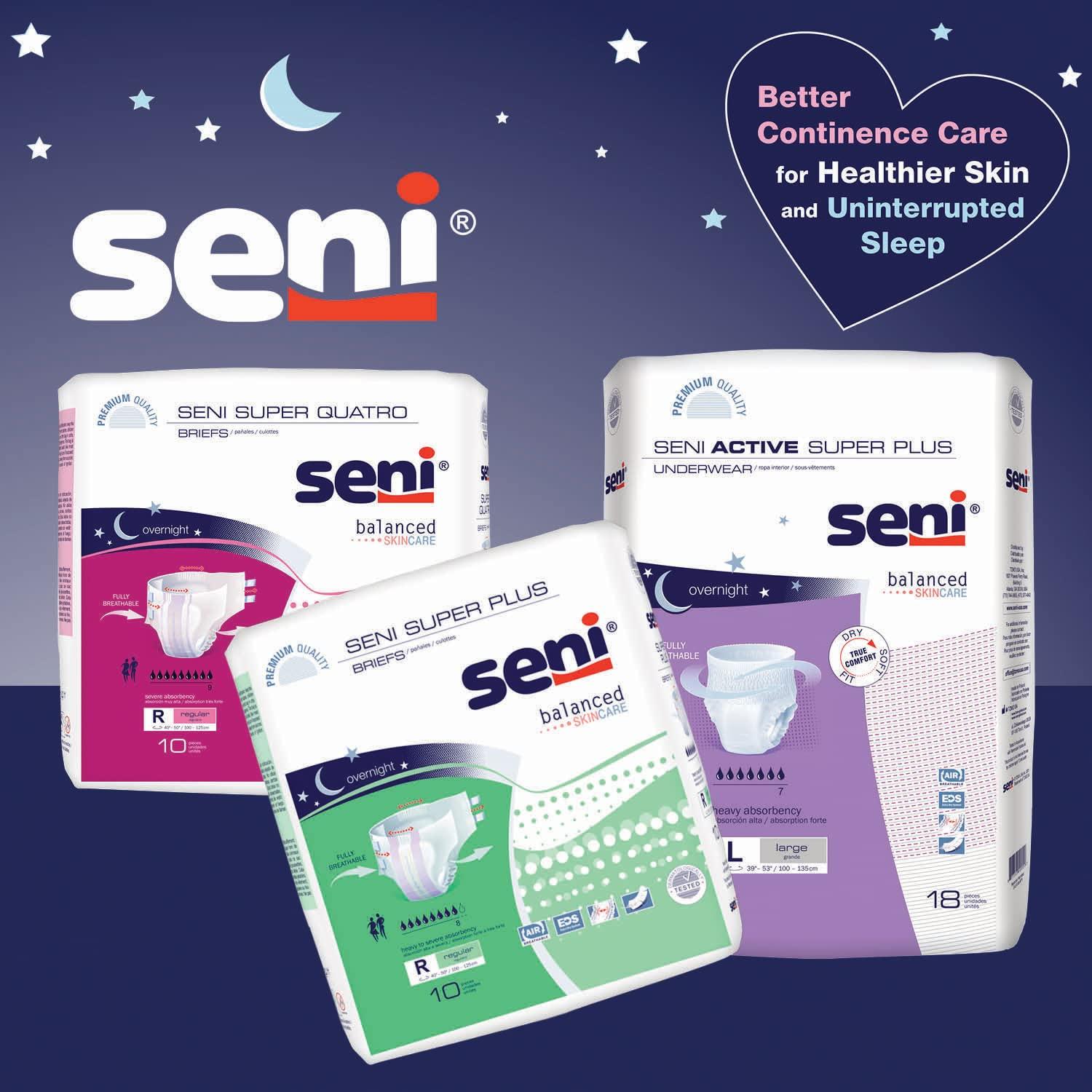 Seni Seni Active Super Plus Disposable Underwear Pull On with Tear Away Seams X-Large, S-XL07-AP1, Heavy, 28 Ct