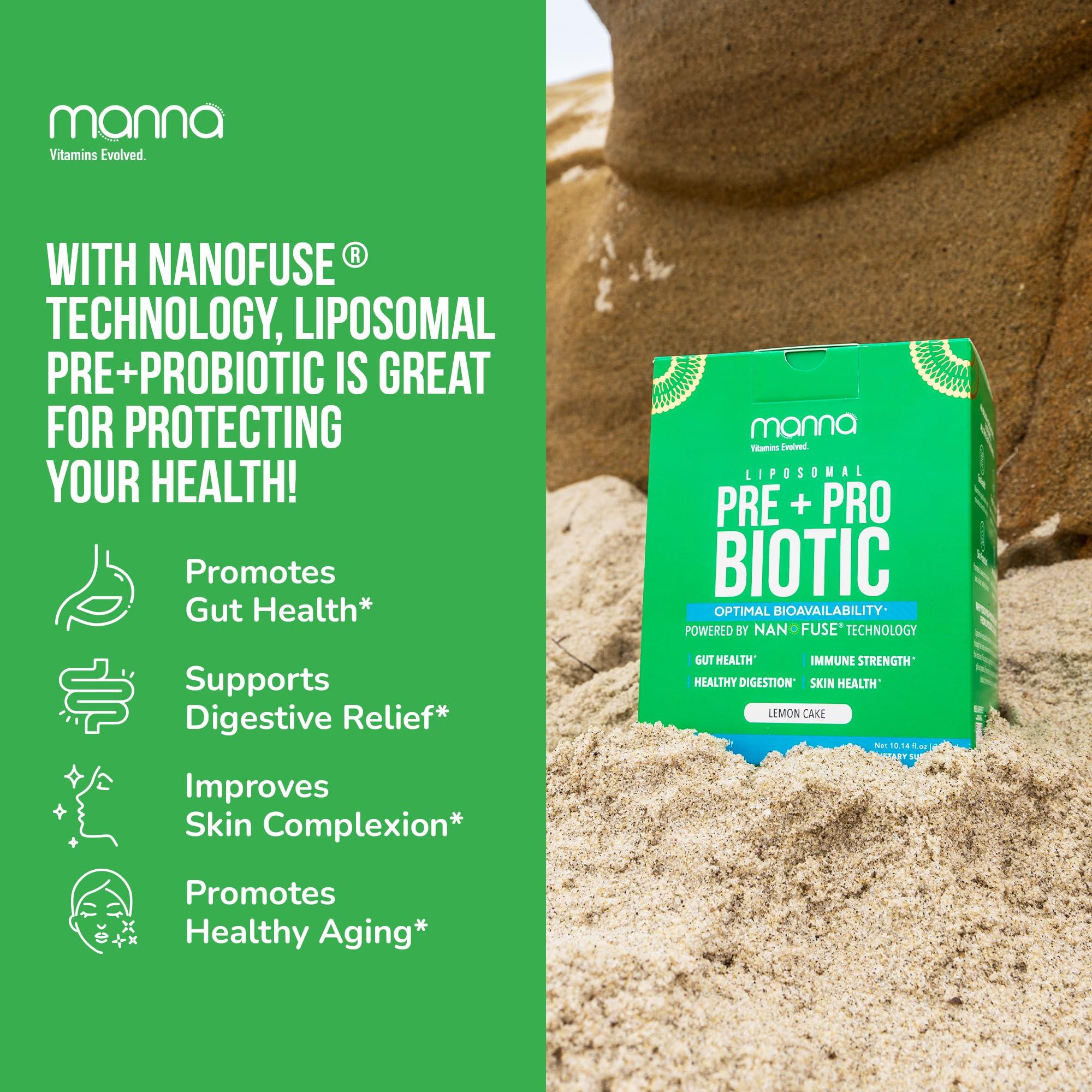 Manna Vitamins Evolved Manna Vitamins Evolved - Liposomal Pre & Probiotics for Gut Health