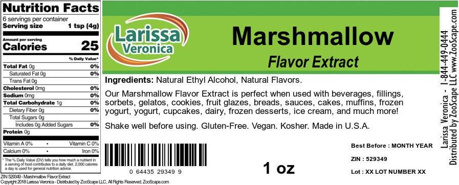Larissa Veronica Marshmallow Flavor Extract (1 oz, ZIN: 529349) - 3 Pack
