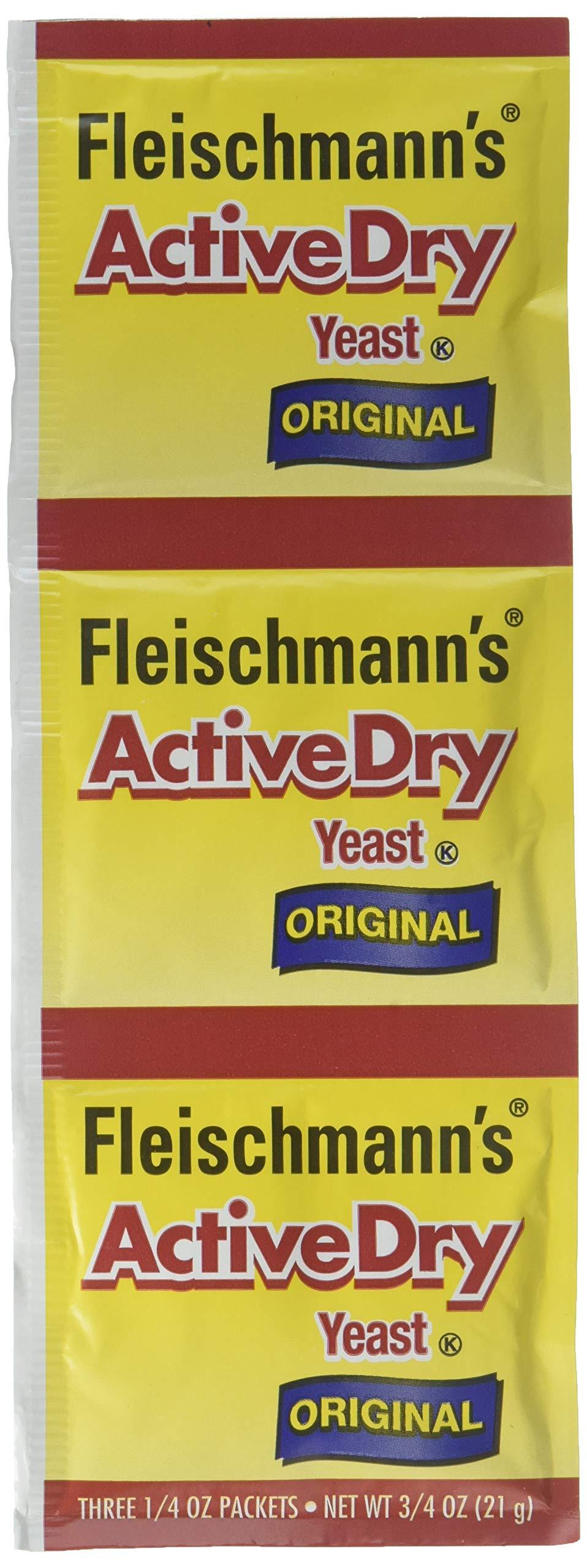 Fleischmann's Fleischmann's Active Dry Yeast,0.25 Ounce, 3 Count (Pack of 2)
