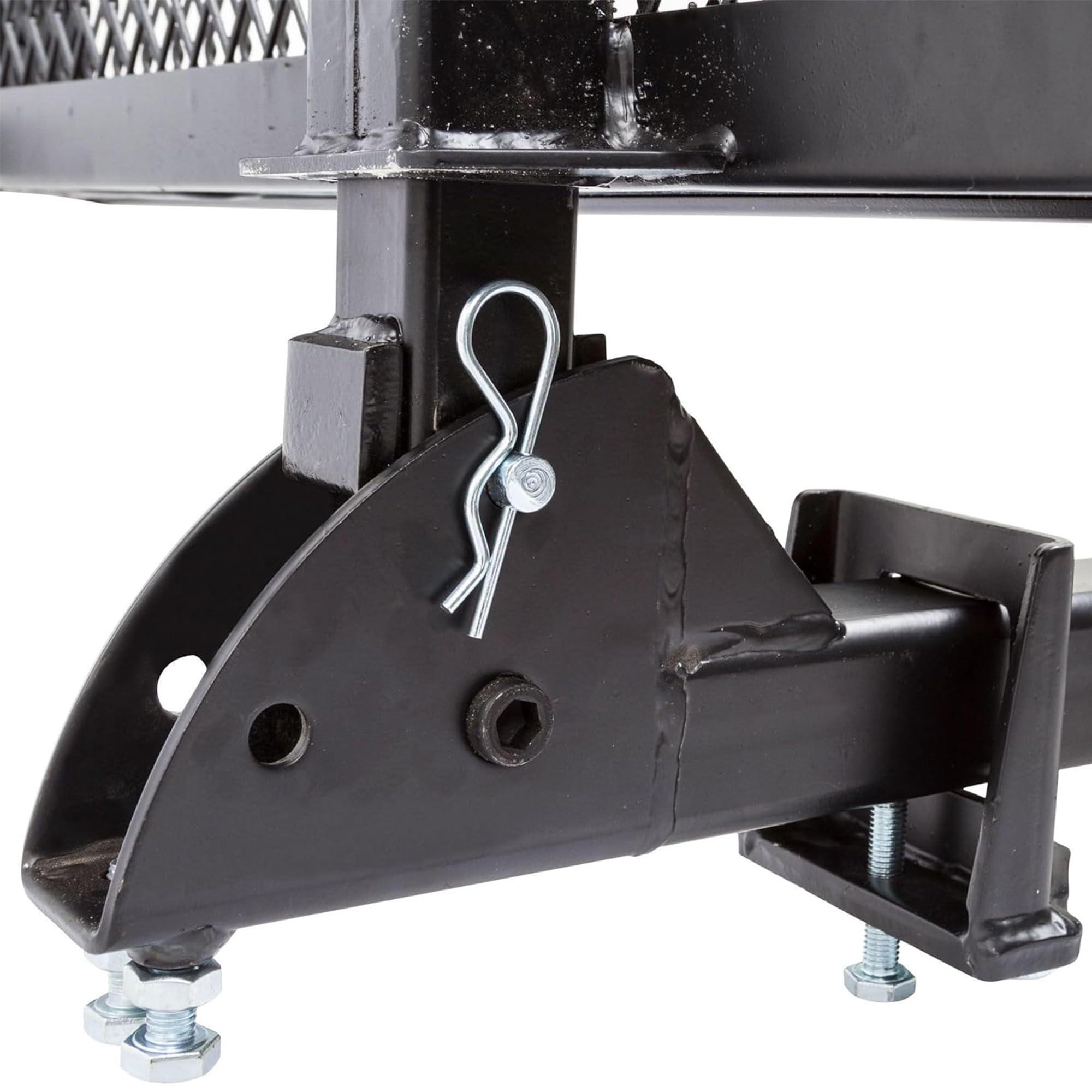 Silver Spring Silver Spring 48" x 27.75" Folding Steel Scooter Wheelchair Carrier w/42" Ramp, 500 lb. Cap, Hitch Mount