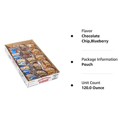 Otis Spunkmeyer Otis Spunkmeyer Muffins/10 Blueberry/10 Banana Nut/10 Chocolate Chip, 4 oz (Pack of 30)