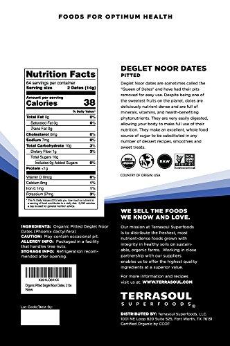 Terrasoul Superfoods Terrasoul Superfoods Organic Deglet Dates, 6 Lbs (3 Pack) - Pitted | Fresh | Natural Sweetener