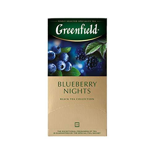 Greenfield Greenfield Blueberry Nights Black Tea Fruit & Herbal Collection 25 Teabags The Execptional Freshness Of Tea Is Guranteed By The Special Foil Sachet