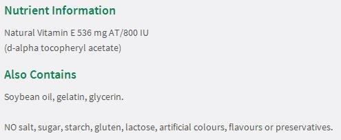 Jamieson Jamieson Vitamin E 800 IU, 50 softgels