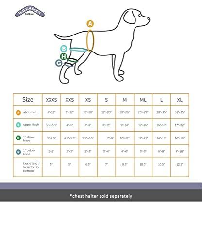 Walkabout Walkabout Canine Knee Brace 3.0 mm neoprene support sleeve (Large left)