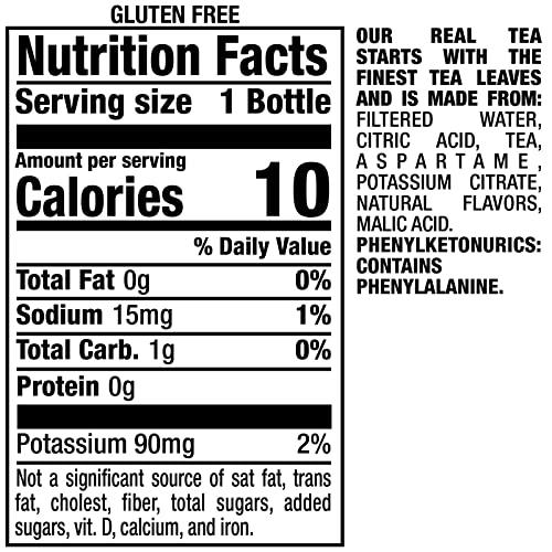 Snapple Snapple Zero Sugar Peach Tea, 16 fl oz recycled plastic bottle (Pack of 12)