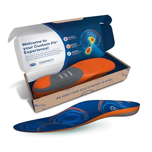 Dr. Scholl\'s Dr. Scholl\'s Custom FiT Comfort Insoles, Low Arch Support Shoe Inserts for Women Size 7.5-8 | Men 6.5-7, Full Length Insoles Men Women, Superior All Day Comfort and Plantar Fasciitis Relief. CF730