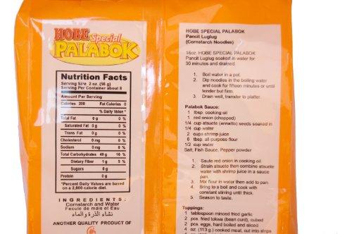 HOBE Hobe Special Palabok Pancit Luglug (Cornstarch Noodles) Hal-al 16oz./454g