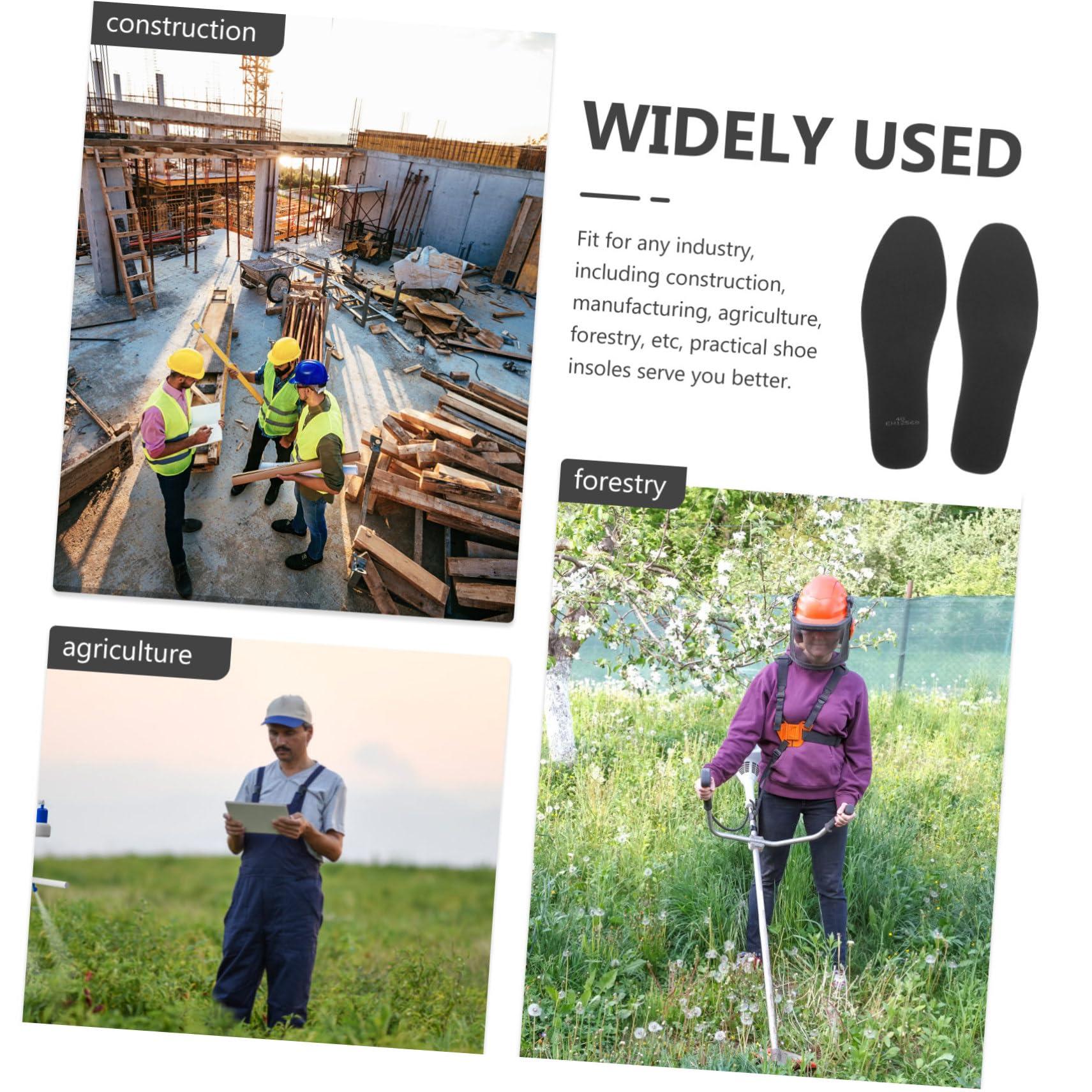 DOITOOL DOITOOL Sole Insoles 1 Pair Work Boots Shoe Insert Boots Unisex Plug-in Manganese Steel Steel Insoles Men Insole Metal Shoe Insoles Shoe Inserts for Men Soles