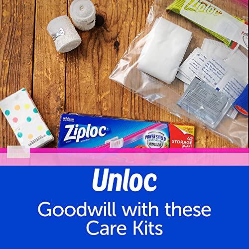 Ziploc Ziploc Quart Food Storage Slider Bags, Power Shield Technology for More Durability, 76 Count