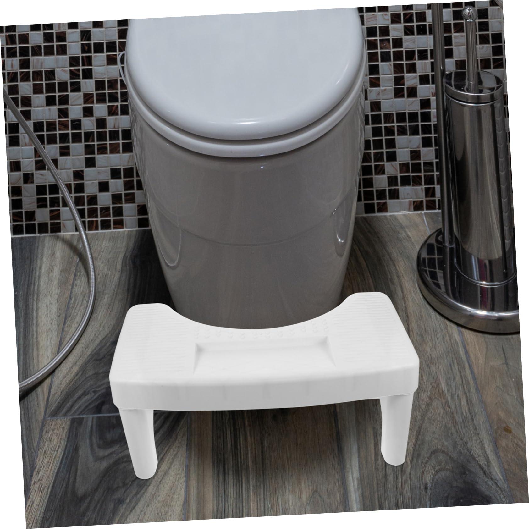 MAGICLULU MAGICLULU Bathroom Stool Anti-Slip Feature Toilet Footstool for Adults Compact Poop Stool for Toilet Easy to Carry