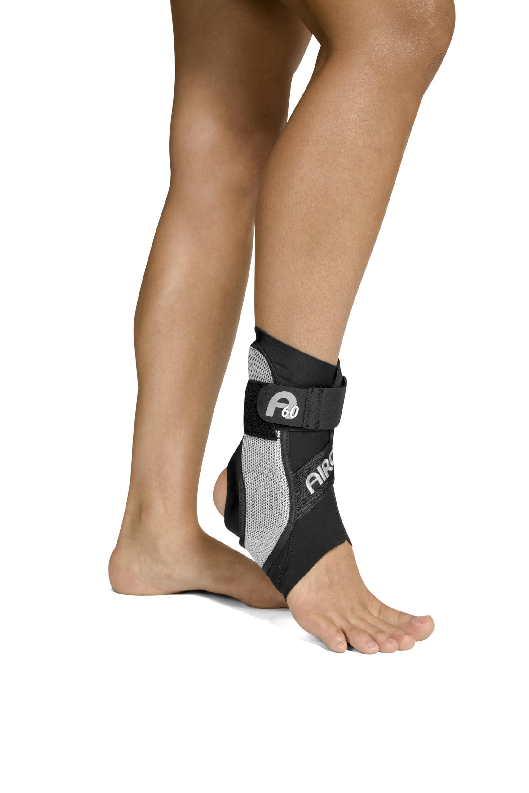 Aircast Aircast A60 Ankle Support Brace, Left Foot, Black, Medium (Shoe Size: Men's 7.5-11.5 / Women's 9-13)